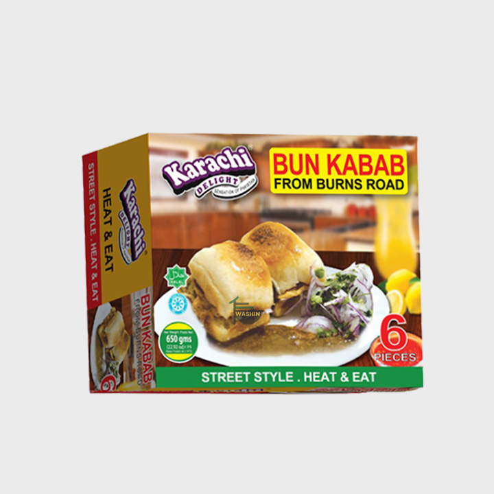 Karachi-Style Frozen Bun Kababs – 6 Pack